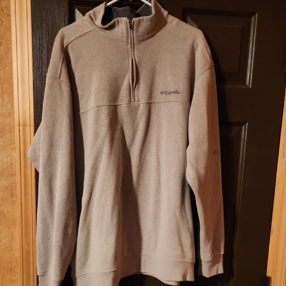 Columbia Tan Half-Zip Pullover